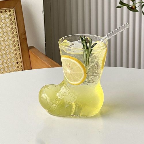 Tasse En Verre Créative Pour Café,Cocktail,Vin,Brandy,Bière,Jus,Latte,Cadeau De Noël Et D'anniversaire,Pichet À Lait