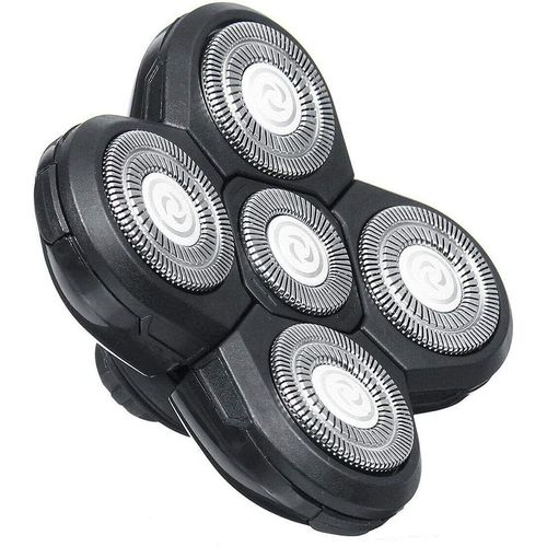 Lames de Rechange Pour Rasoir,Tête Rasoir 5 Têtes faciles à Installer Rasoir électrique Flottant Barbe Tondeuse à Cheveux Pratique Universel Double Anneau Lame Rasage Remplacement(Q304)