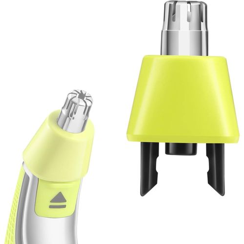 Lames de Remplacement pour Tondeuses à Nez et à Sourcils pour Philipps OneBlades QP2520,QP2630,QP2530,QP2620,QP2734,QP4631,Pro 360,QP6651,Système Rotatif à 360°Nettoyage Facile (1 unité)(Q140)