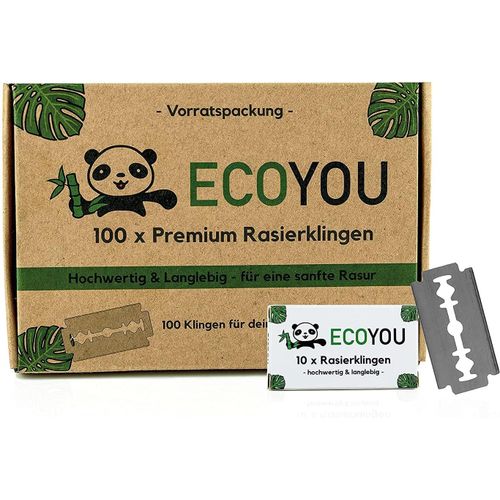 Lames de Rechange pour Rasoir Classique - Set 100 Lames,Lames de Rechange Inoxydable pour Rasoir,Parfait Cadeau Dames et Hommes,Lames de Rasoir de Haute Qualité Longue Durée(Q443)