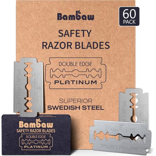 Lames Rasoir de Sureté en Acier Inoxydable Suédois Lot de 60(Q16)