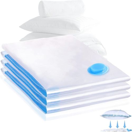 Sac Rangement Sous Vide Aspirateur,Lot de 3 (60 x 80cm) Housse Rangement pour Rangement Vetement,Literie,Serviette,Couette(Q387)