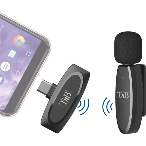 MICROPHONE TNB INFLUENCE MICROPHONE CRAVATE SANS FIL NOIR