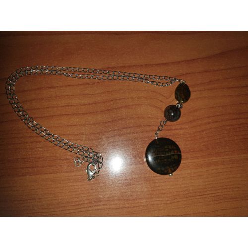 Collier De Pierres Marrons