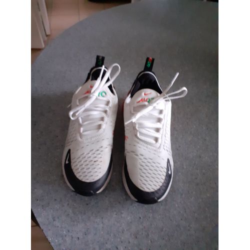 Basket "Nike "Air 270 Blanc Et Orange "P- 38" Homme