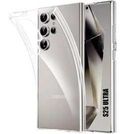 Coque Pour Samsung Galaxy S25 Ultra, Souple Protection Renforcée Antichoc Silicone Transparent - E.F.Connection