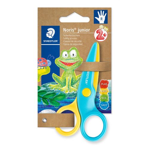 Ciseaux Pour Droitier - Lame De 10cm - Bouts Ronds - Staedtler - Noris Junior