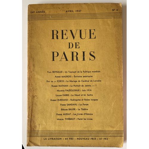 Revue De Paris, Avril 1947, N°4