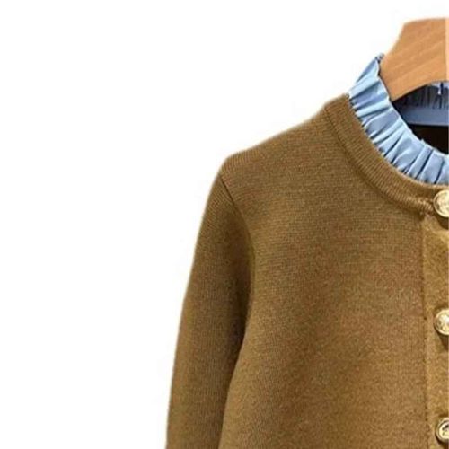 Cardigan Camel À Manches Sulfpour Femme,Pull Rétro Avec Lèvent En Métal,Lettres Brodées,Poches,Col Parfait,2024