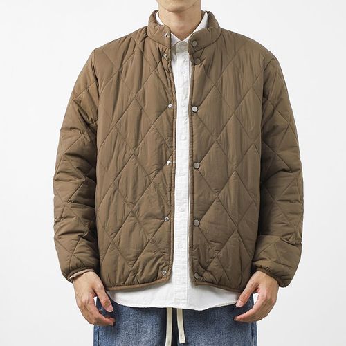 Dudiets Lingge-Veste De Baseball En Coton Cousue Pour Homme,Vêtement Vintage,Solide,Épais,Col Montant,Imbibé,Hiver