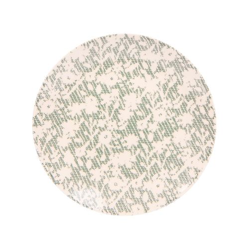 Assiette Plate Léa Verte 27 Cm (Lot De 6)