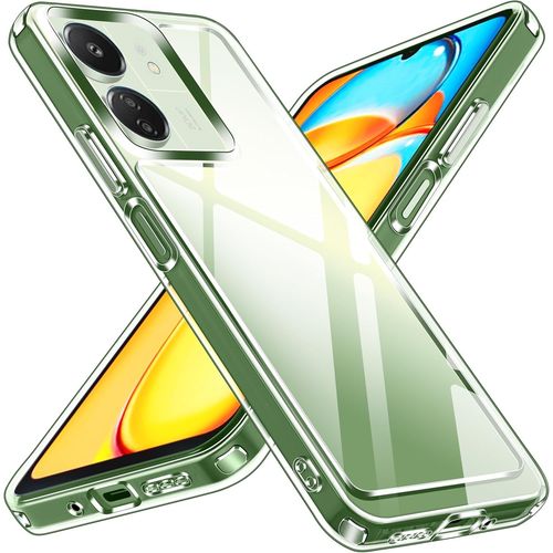 Anti-Jaunissement Hd Clair Coque Pour Xiaomi Redmi 13c 4g / 5g / Poco C65[Protection Militaire] Mince Transparent Étui De Protection En Silicone Antichoc, Rigide Pc Bumper Housse[Coq313881]