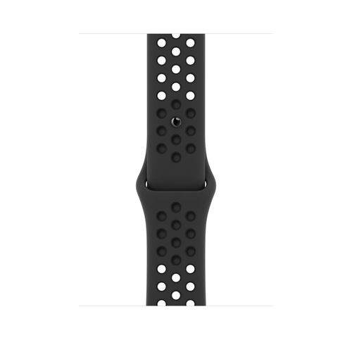 Apple Watch Nike Se (Gps) - 44 Mm - Espace Gris En Aluminium - Montre Intelligente Avec Bracelet Sport Nike - Fluoroélastomère - Anthracite/Noir - Taille Du Bracelet : S/M/L - 32 Go - Wi-Fi...