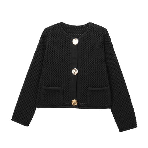 Traf-Cardigan Décontracté À Manches Sulfpour Femme,Pull Court À Simple Boutonnage,Streetwear,Y2k,Automne 2024