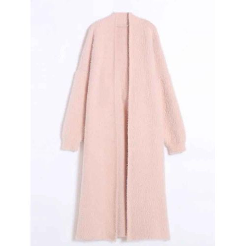 Cardigan Moelleux Blanc Pour Femme,Pull En Tricot À Manches Longues,Vêtements D'hiver,Velours De Vison,216.239.