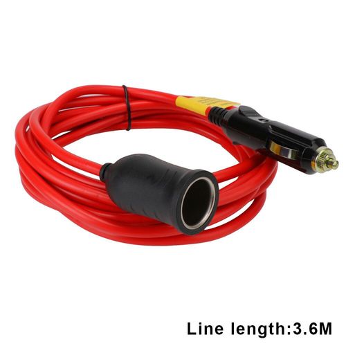 Rallonge Allume-Cigare Laguna Pour Voiture,Prise Femelle,Câble De Chargeur Automatique,Fusible 15a,12v,24v,3.6 M - Type Rouge #A