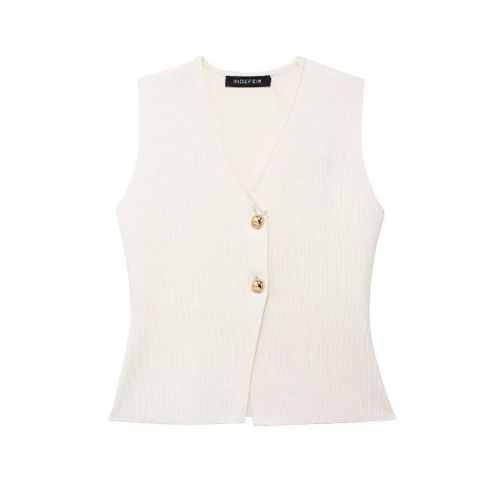 Zevity-Cardigan À Boutonnage Simple Pour Femme,Pull À Col En V,Lèvent Dorés,Style Chic,Nouvelle Mode,Y-Sw6250