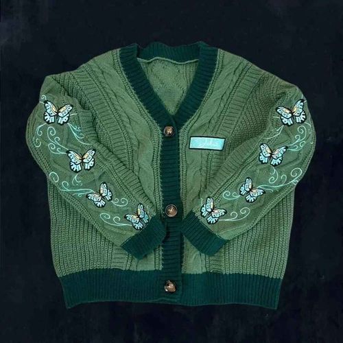Cardigan Arbre De Noël Avec Broderie Étoile Pour Femme,Pull De Vacances,Folklore,Cadeau De Noël,Automne,Hiver