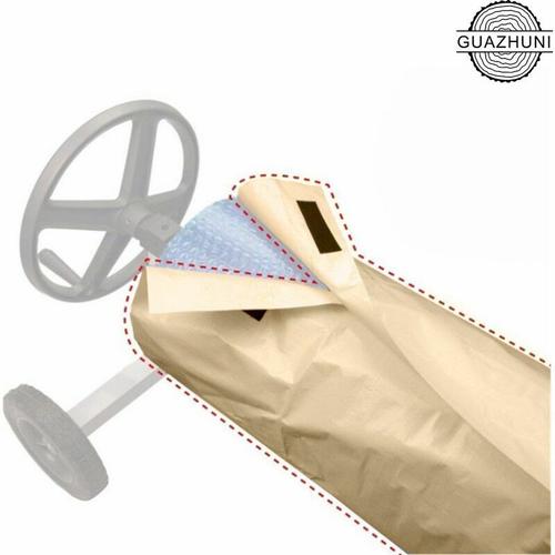 Couverture Enrouleur Bache Piscine en Tissu Imperméable,Couverture de Protection Piscine Extérieur Intérieur