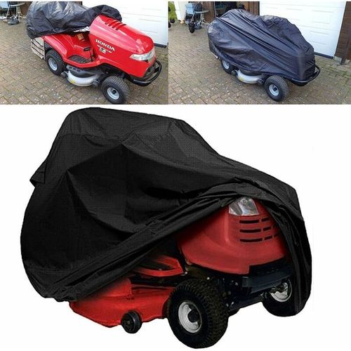 Housse imperméable pour tondeuse autoportée Housse de protection pour tracteur de jardin 177 x 110 x 110 cm noir