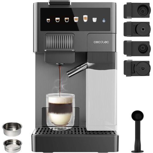 Cafetières À Capsules. Cafetière Multifonctionnelle ,Café En Poudre Et K-Fee,1350 W Avec Réservoir De 400 Ml Pour 6 Types De Café.