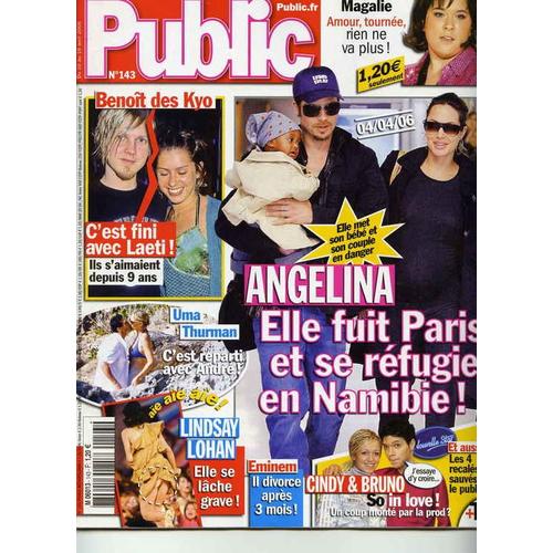 Public N° 143 : Angelina Jolie : Elle Fuit Paris Et Se Réfugie En Namibie.