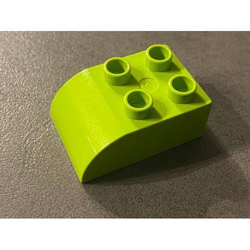 LEGO DUPLO vert clair avec haut incurvé 2302