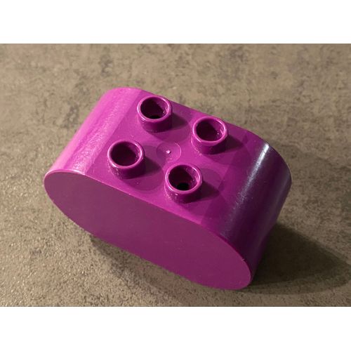 LEGO DUPLO violet aux extrémités arrondis 6448