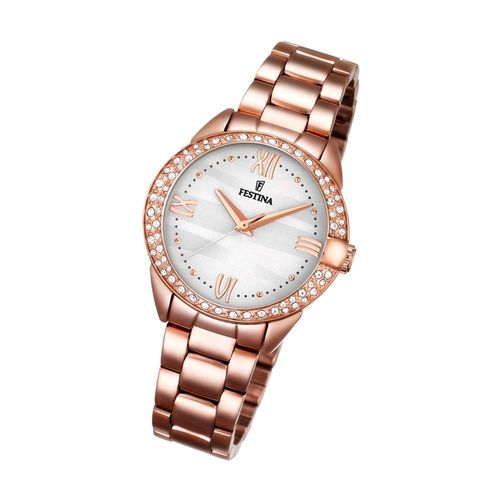 Festina Montre Femme F16920/1 Montre-Bracelet Analogique En Acier Inoxydable Or Rose Uf16920/1