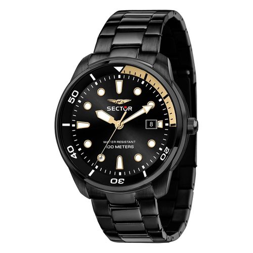 Montre Homme Sector Analogique Bracelet En Acier Inoxydable Noir Use53102027
