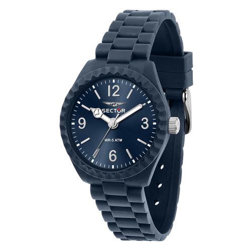 Montre Homme Sector Bracelet Silicone Analogique Bleu Use51549007