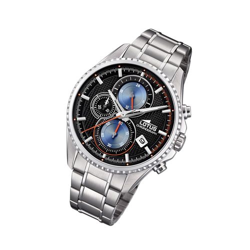 Montre Chronographe Argent Homme Lotus 18526/5 Bracelet Acier Inoxydable Ul18526/5