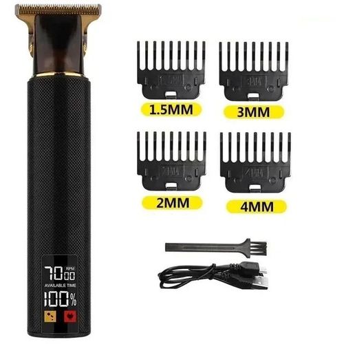 Tondeuse À Cheveux Électrique Aste Vintage T9 Pour Hommes,Rasoir Professionnel,Tondeuse De Barbier,Dragon Buddha - Type Lcd Black
