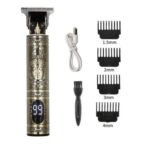 Tondeuse À Cheveux Électrique Aste Vintage T9 Pour Hommes,Rasoir Professionnel,Tondeuse De Barbier,Dragon Buddha - Type Lcd Buddha