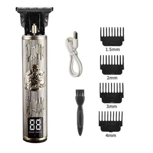 Tondeuse À Cheveux Électrique Aste Vintage T9 Pour Hommes,Rasoir Professionnel,Tondeuse De Barbier,Dragon Buddha - Type Lcd Skull