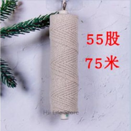 Multi-strand Cotton Woven Scented Candle Line Smokeless Wax Core Handmade Candle Making Supplies Candle Accessories - Type 55shares 75m