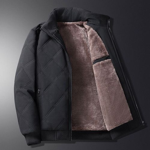 Veste Matelassurera En Coton Pour Hommes,Vêtements D'extérieur Rembourrés,Parkas Monochromes,Vêtements D'hiver Chauds,Vêtements Optiques,Haut Décontracté,Support