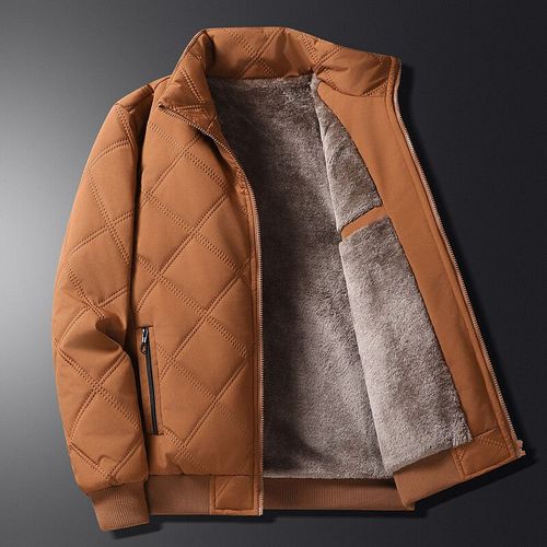 Veste Matelassurera En Coton Pour Hommes,Vêtements D'extérieur Rembourrés,Parkas Monochromes,Vêtements D'hiver Chauds,Vêtements Optiques,Haut Décontracté,Support