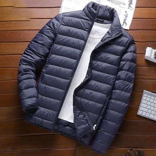 Veste Matelassurera En Coton À Capuche Légère Pour Homme,Manteau À Capuche,Col Montant,Mince,Solide,Décontracté,Polyvalent,Chaud,Document,Hiver