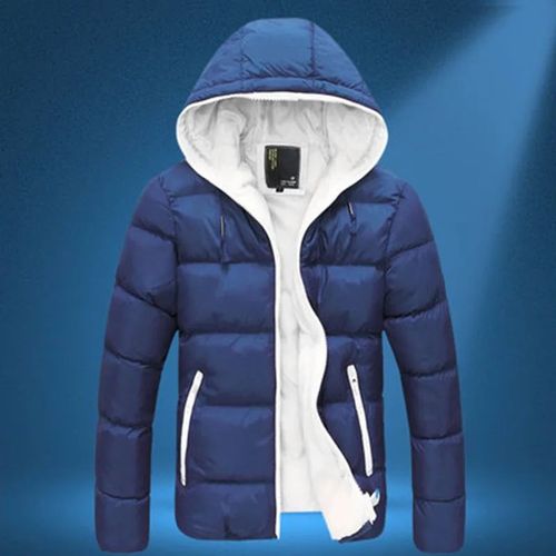 Manteau En Coton À Capuche Pour Hommes,Veste Rembourrée En Duvet De Style Coréen,Parkas Régulières Décontractées Pour Étudiants,Hiver