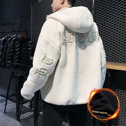 Veste En Laine Épaissie Doublée De Sourire Pour Hommes,Style Hong Kong,Cool,Rembourré,Étudiants Du Premier Cycle,Hiver,2022