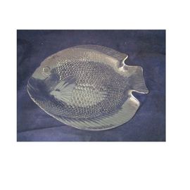 Plateau Verre Vaisselle Form Poisson 40x35x 4 Cm Grand Plat D Service Incolore Large Made In France Solide Original Decorati Grand Plat Fish Glass Plate Serving Dish Arcoroc Transparent Art D La Table