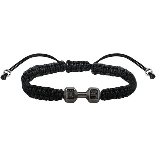 Haltère Tressé Bracelet Homme Inspirational Fitness Charme Bracelet Réglable Homme Et Femme Bracelet Sports Fitness Entraîneur Personnel Cadeau