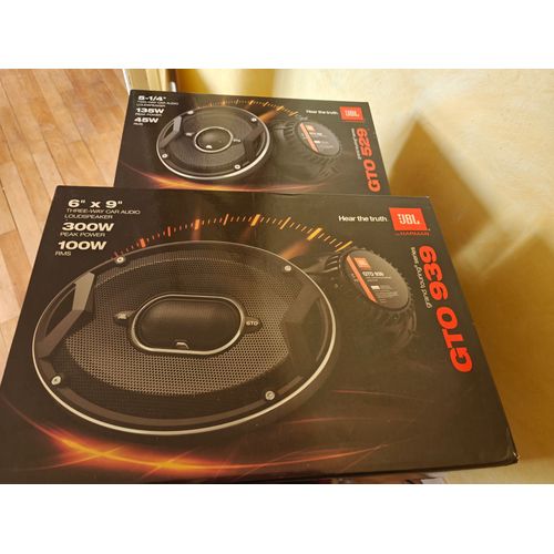 Enceintes voiture JBL, GTO939 et GTO529