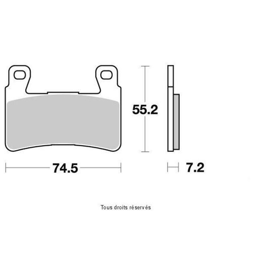 Plaquette De Frein Vesrah Pour Moto Harley Davidson 1584 Flstf Fat Boy Special 2015 Av Neuf