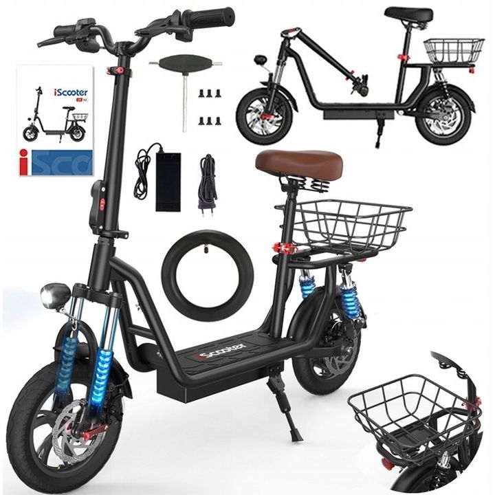 Trottinette Électrique Scooter Pliant Iscooter I12 Pour Adultes, Mo...