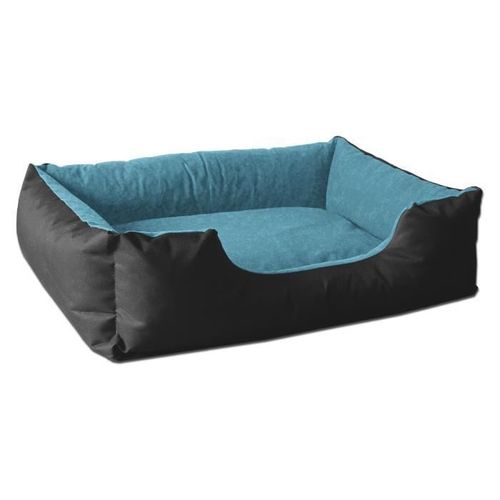 Beddog Lupi Lit Pour Chien, Panier Corbeille, Coussin De Chien [S Env. 55x40cm, Blue-Sky (Noir/Bleu)]