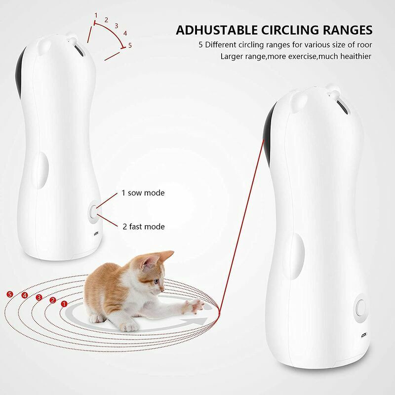 Jouet Laser Automatique Pour Chat, Jouets Laser Interactifs ... - 3