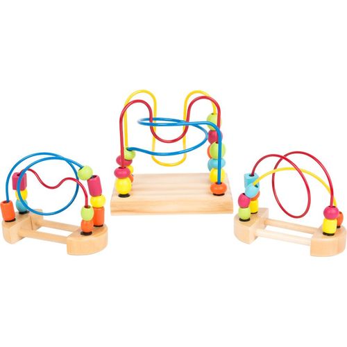 Lot De 3 - Petit Circuit De Motricité Nature Dimension Env. 14 X 10 X 12 Cm - Jouet Éducatif, Jouet De Motricité En Bois Et Métal - Legler Small Foot