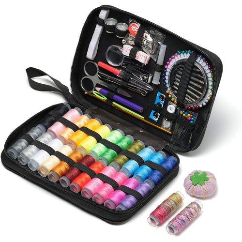 Kit De Couture,Accessoires Pour Coudre 178 Pièces,Set De Couture Pour Débutants,24 Bobines De Fil,Boîte À Couture Complete,Coffret,Aiguilles,Boutons,Réparation De Vêtements.[Y63]
